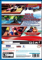 Nintendo Wii U Sonic & All-Stars Racing Transformed Back CoverThumbnail